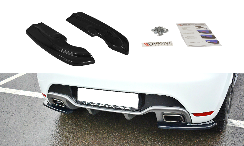 Maxton Design Diffusor-Erweiterungen für Renault Clio MK4 RS Carbon Look