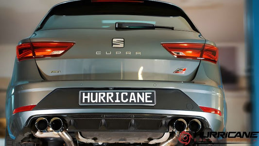 Hurricane 3,5" Abgasanlage für Seat Leon Cupra ST 300 AWD Carbon Edition 5F V2