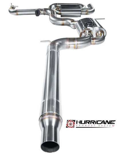 Hurricane 3,5" Abgasanlage für VW Scirocco III 2.0 TSI 200 -220ps V3