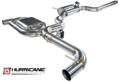 Hurricane 3,5" Abgasanlage für VW Scirocco III 2.0 TSI 200 -220ps V3