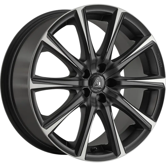 A1 WHEELS | Siarnaq | Gr?sse: 8.0x18 | ET: 38 | Lochkreis: 5x100 | matt black face matt polished