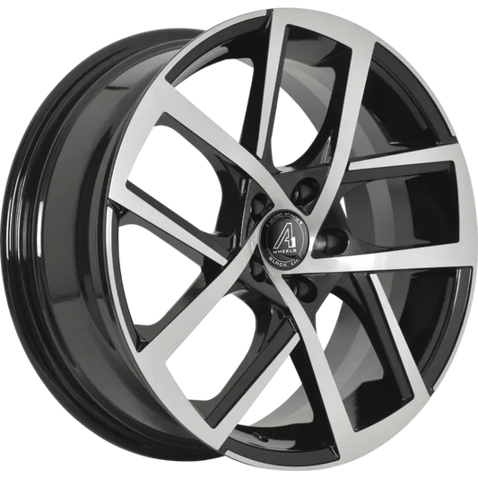 A1 WHEELS | Spark | Gr?sse: 7.5x18 | ET: 45 | Lochkreis: 5x112 | gloss black face polished