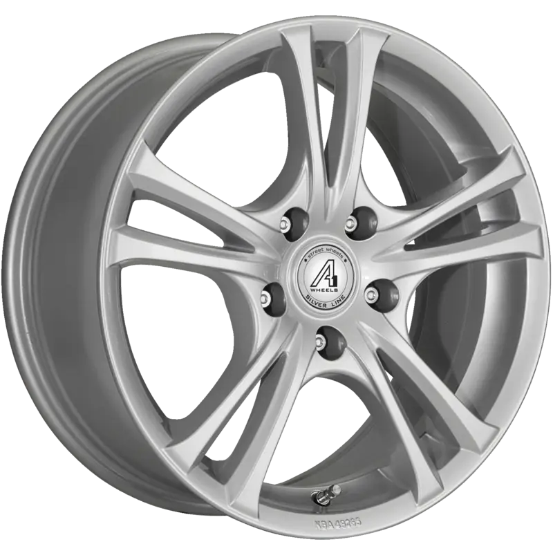 A1 WHEELS | Twinspoke-5 | Gr?sse: 6.5x16 | ET: 40 | Lochkreis: 5x110 | silver metallic
