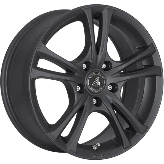 A1 WHEELS | Twinspoke-5 | Gr?sse: 6.5x16 | ET: 45 | Lochkreis: 5x114.3 | matt black