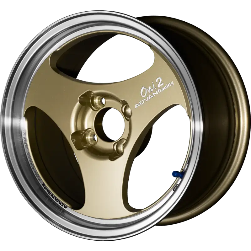 ADVAN RACING | Design: Oni2 | Gr?sse: 6.5x15 | ET: 35 | Lochkreis: 4x100 | Farbe: machining & champagne gold