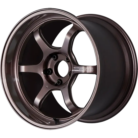 ADVAN RACING | Design: R6 | Grösse: 9.5x18 | ET: 5 | Lochkreis: 5x114.3 | Farbe: racing copper bronze