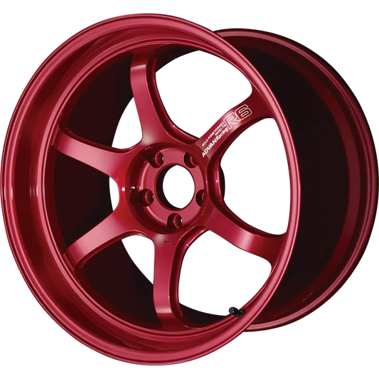 ADVAN RACING | Design: R6 | Grösse: 9.5x20 | ET: 28 | Lochkreis: 5x114.3 | Farbe: racing candy red