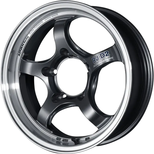 ADVAN RACING | Design: RJ-D2 | Grösse: 5.5x16 | ET: | Lochkreis: 5x139.7 | Farbe: machining & black gun metallic