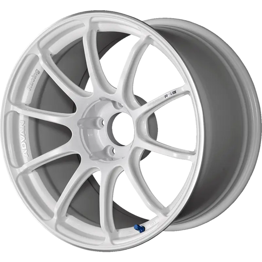 ADVAN RACING | Design: RSIII | Grösse: 8.5x18 | ET: 45 | Lochkreis: 5x114.3 | Farbe: racing white metallic & ring