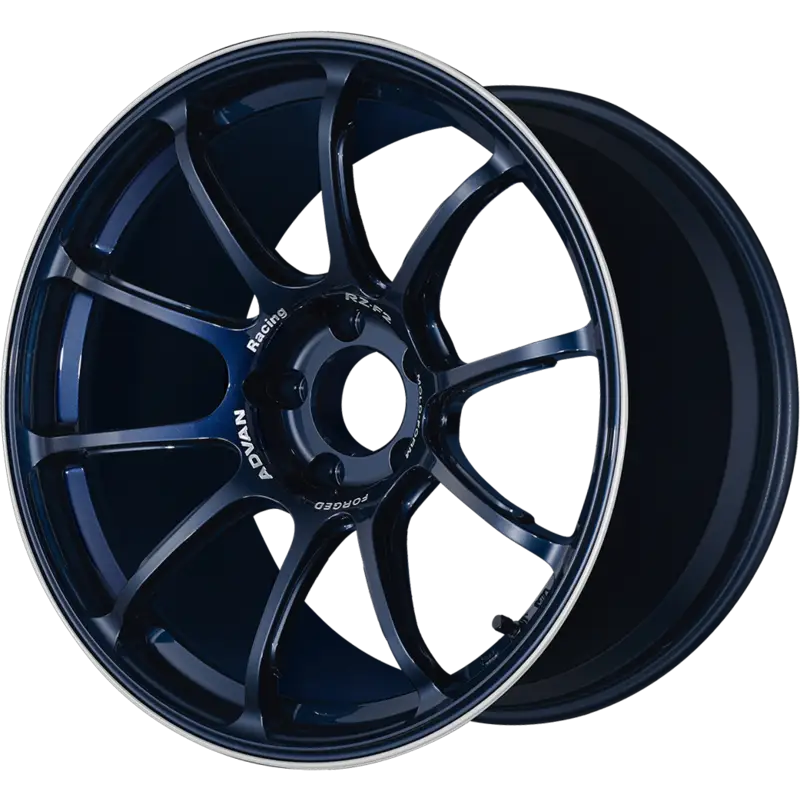 ADVAN RACING | Design: RZ-F2 | Gr?sse: 8.0x18 | ET: 44 | Lochkreis: 5x100 | Farbe: racing titanium blue & ring