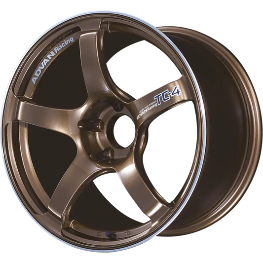 ADVAN RACING | Design: TC-4 | Grösse: 8.0x17 | ET: 45 | Lochkreis: 5x114.3 | Farbe: umber bronze metallic & ring