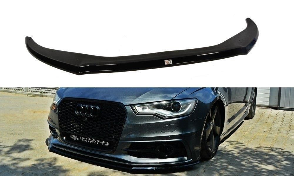 Maxton Design Frontlippe für Audi A6 C7 S6|S-Line schwarz hochglanz
