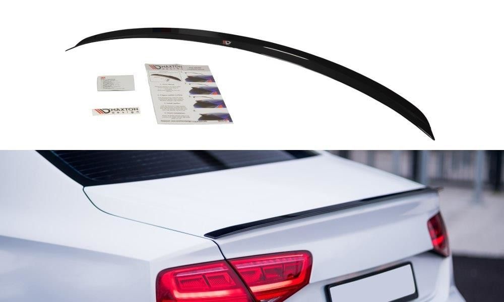 Maxton Design Spoiler für Audi A8 D4 schwarz hochglanz