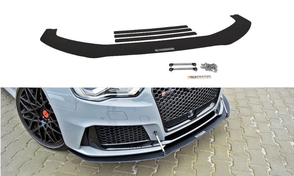 Maxton Design Racing-Frontlippe für Audi 8V RS3 schwarz unbearbeitet