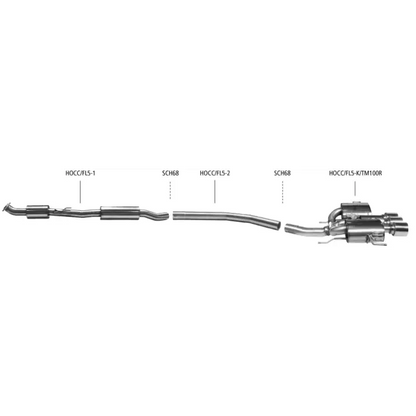 Bastuck Auspuffanlage Honda Civic Type R FL5 2.0 L - Abgasanlagen / Downpipes