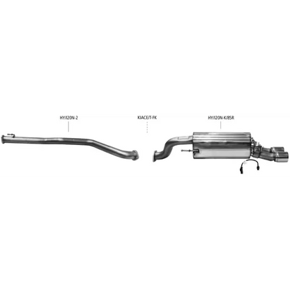 Bastuck Auspuffanlage Hyundai i20N 1.6 T - Abgasanlagen / Downpipes