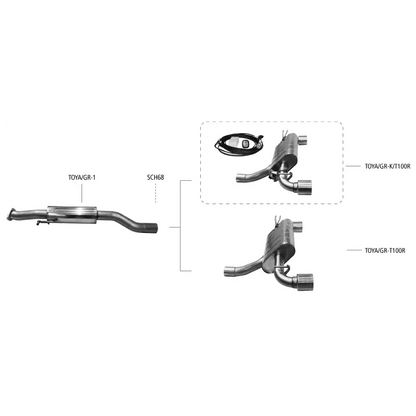 Bastuck Auspuffanlage Toyota GR Yaris 1.6 T - Abgasanlagen / Downpipes