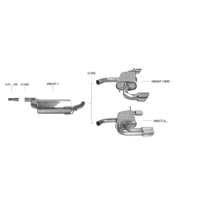 Bastuck Auspuffanlage VW Golf 6 GTI / ED35 2.0 TSI - Abgasanlagen / Downpipes