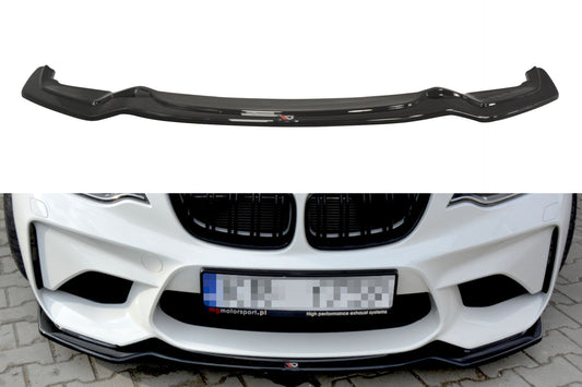 Maxton Design Frontlippe für BMW 2er F87 M2 schwarz hochglanz