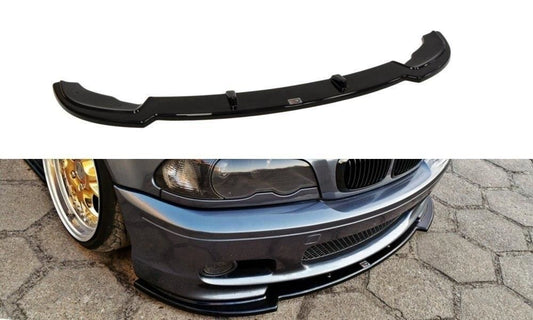Maxton Design Frontlippe für BMW 3er E46 M-Paket Coupe schwarz hochglanz