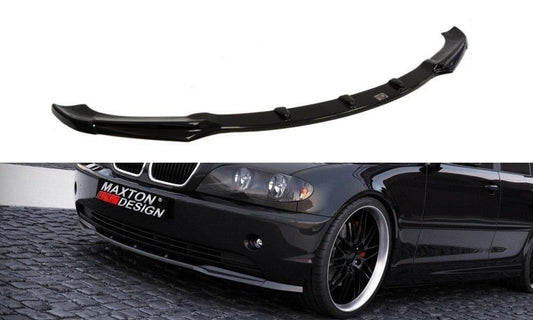 Maxton Design Frontlippe für BMW 3er E46 Facelift Limousine Carbon Look