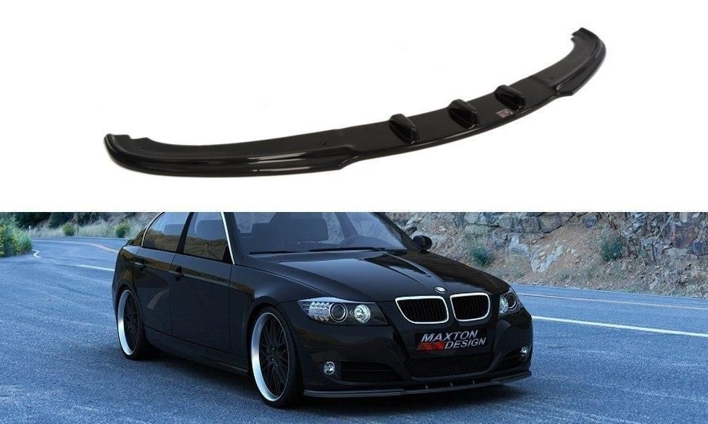 Maxton Design Frontlippe für BMW 3er E90|E91 Facelift Limousine/Kombi schwarz hochglanz