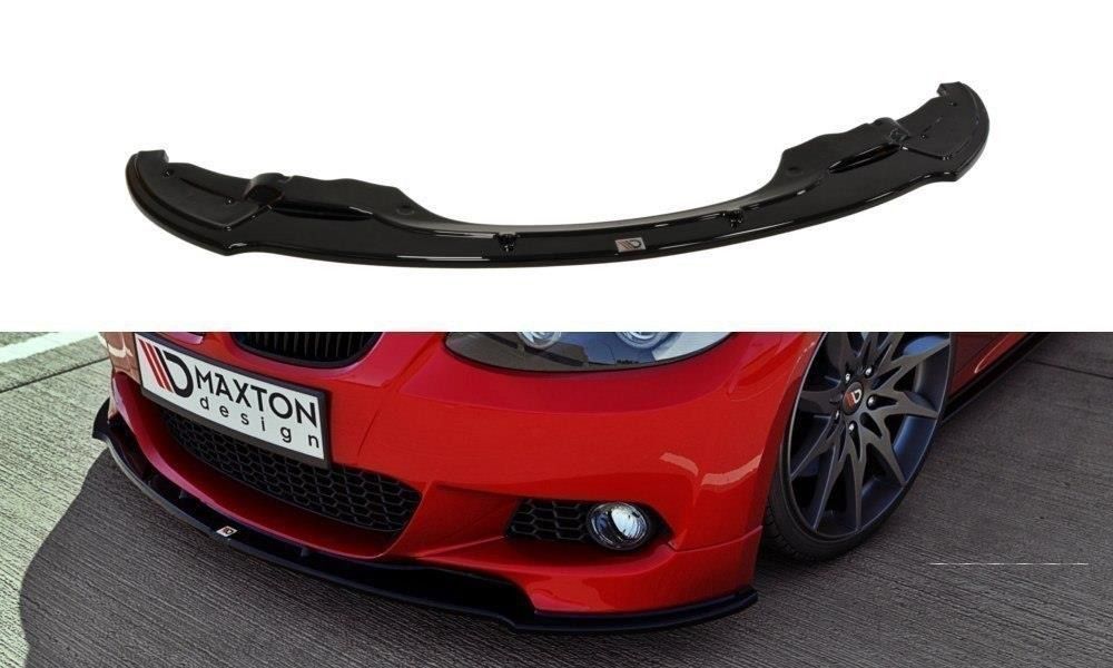 Maxton Design Frontlippe für BMW 3er E92 M-Paket Vorfacelift schwarz hochglanz