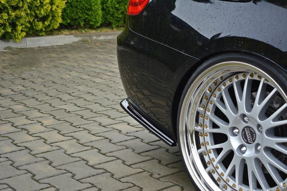 Maxton Design Diffusor-Erweiterungen für BMW 3er E92 M-Paket Facelift schwarz strukturiert