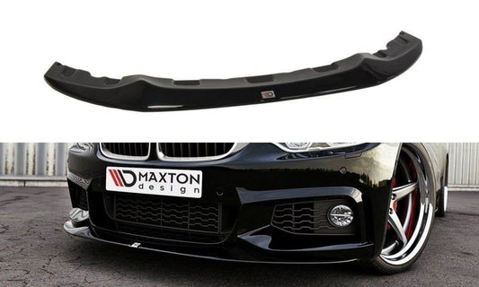 Maxton Design Frontlippe für BMW 4er F32 M-Paket schwarz hochglanz