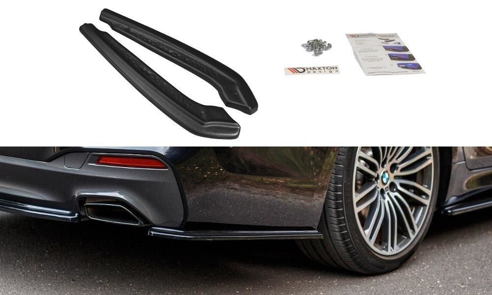 Maxton Design Diffusor-Erweiterungen für BMW 5er G30|G31 M-Paket schwarz strukturiert