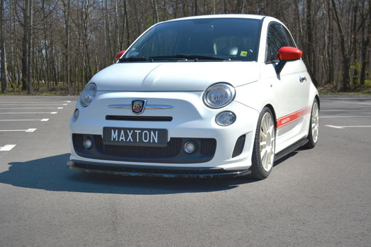 Maxton Design Frontlippe für Fiat 500 Abarth MK1 schwarz strukturiert