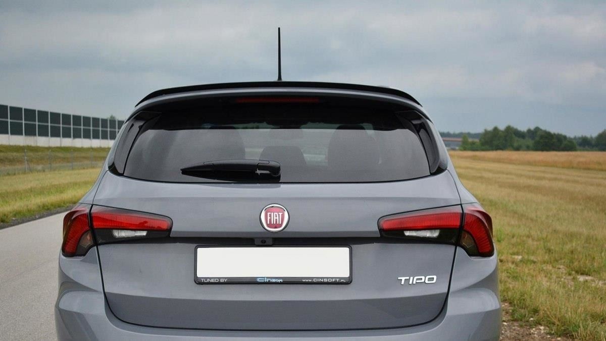 Maxton Design Spoiler für Fiat Tipo schwarz hochglanz