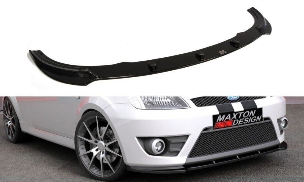 Maxton Design Frontlippe für Ford Fiesta MK6 ST schwarz strukturiert
