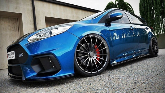 Maxton Design Seitenschweller für Ford Focus MK3 ST / ST-Line Facelift Schrägheck/Kombi Carbon Look