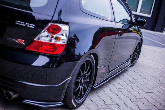 Maxton Design Seitenschweller für Honda Civic MK7 Type-S|Type-R Facelift Carbon Look