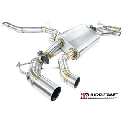 Hurricane 3,5’’ Abgasanlage für Golf 8 R VFL 320PS - Abgasanlagen / Downpipes
