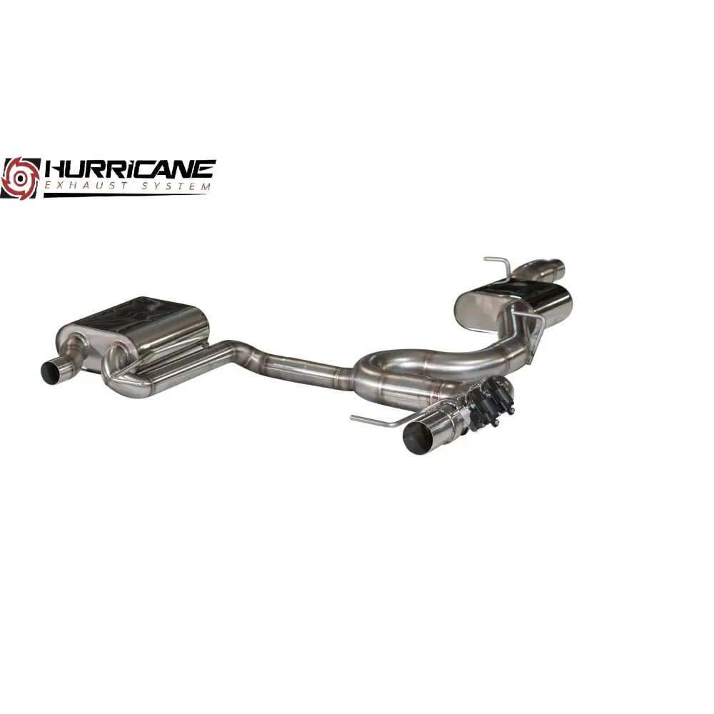 Hurricane 3,5’’ Abgasanlage für VW Golf 7 R Variant 300PS VFL V1 - Ohne Blenden / an Serie - Abgasanlagen / Downpipes