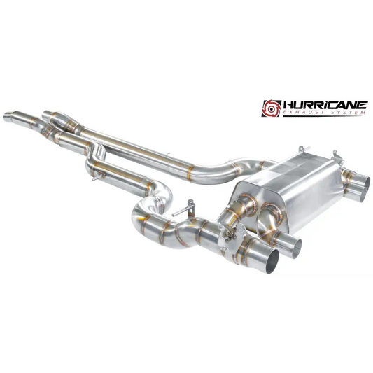 Hurricane 3,5" Straight Pipe Abgasanlage für BMW M3 F80 431PS