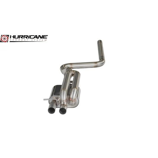 Hurricane Exhaust - 2,5’’ Abgasanlage für Audi A1 40 TFSI - an Serie / Rund 90mm Carbon - Abgasanlagen / Downpipes