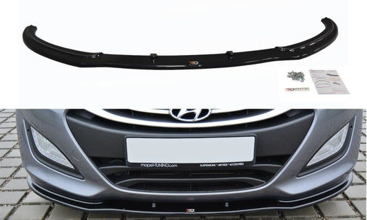Maxton Design Frontlippe für Hyundai I30 MK2 schwarz hochglanz