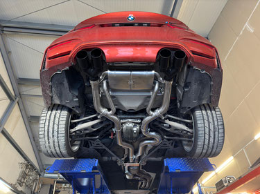 L-Performance - BMW M3 M4 F8x / Competition - 2x 3 Zoll Xtreme3.5 Klappenauspuffanlage equal length