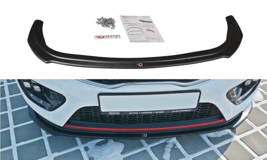 Maxton Design Frontlippe für Kia Cee'd GT MK2 Carbon Look