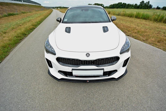 Maxton Design Frontlippe für Kia Stinger MK1 GT schwarz hochglanz