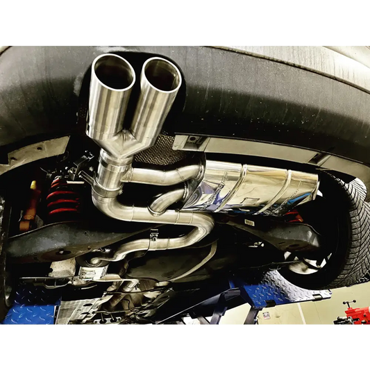 L-Performance - Audi A3 8P FWD 3zoll Klappenauspuff mit CH Zulassung - Abgasanlagen / Downpipes