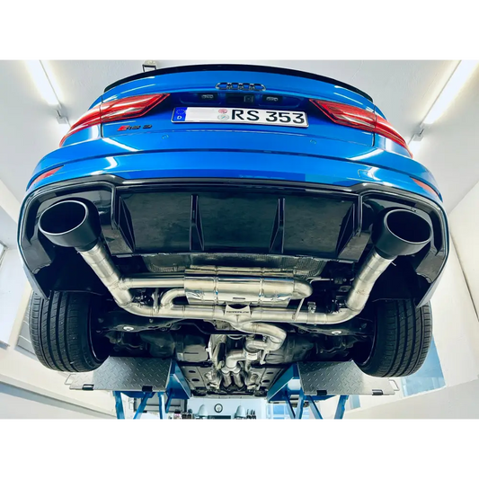 L-Performance - Audi RS3 8V VFL - Terrorline V1 Klappenabgasanlage 3,5 auf 2x3 Zoll - Abgasanlagen / Downpipes