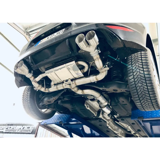 L-Performance - Audi S3 8V Terrorline Klappenauspuff 3,5-2x3Zoll mit CH Zulassung - ohne Blenden / Adapter auf Serie