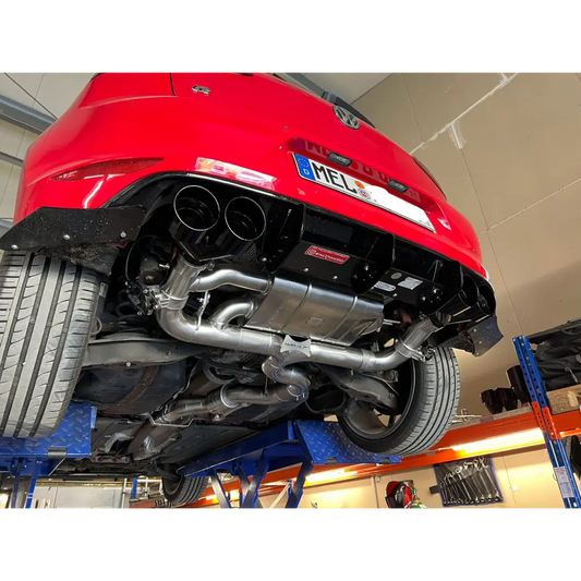 L-Performance - Golf 7R / 300PS - 310PS / Vorfacelift / inkl. Facelift - Terrorline Klappenauspuff 3,5’’ - 2x3Zoll