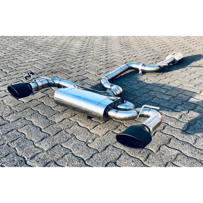 L-Performance - Seat Leon Cupra Terrorline Klappenabgasanlage 3,5 Zoll auf 2x3 Zoll mit CH Zulassung - Abgasanlagen
