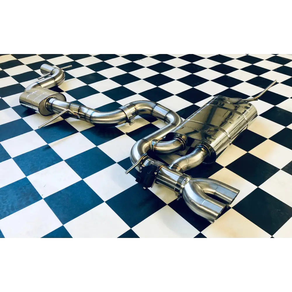 L-Performance - VW Golf 5 GTI / 3 Zoll Klappenauspuff mit CH Zulassung - Abgasanlagen / Downpipes
