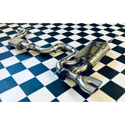 L-Performance - VW Golf 5 GTI / 3 Zoll Klappenauspuff mit CH Zulassung - Abgasanlagen / Downpipes